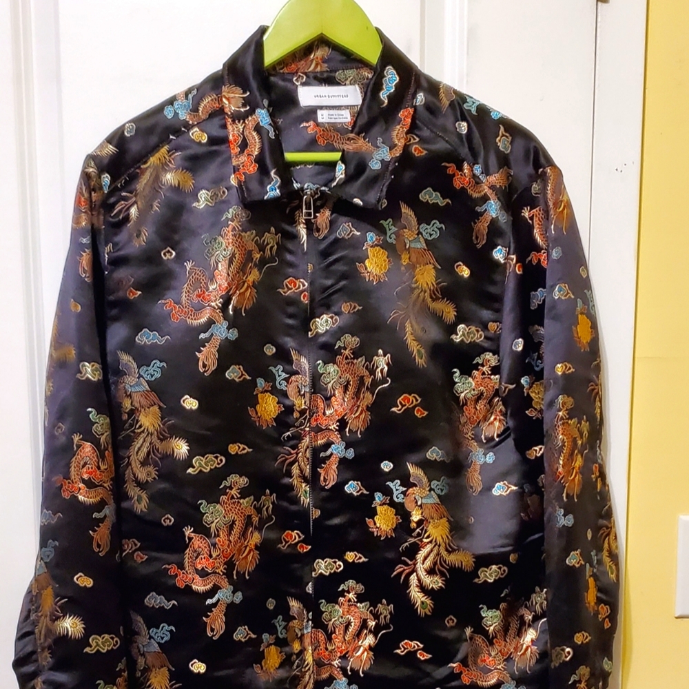 Urban Outfitters Chinese Dragon Print Jacket